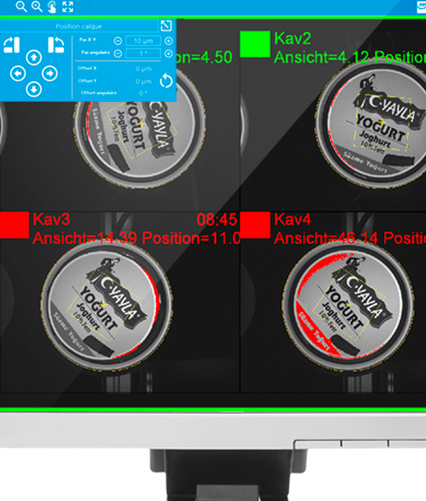 Station de contrôle qualité IML (In-Mould-Labelling)